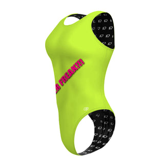 Lime Green - Women's Waterpolo Swimsuit Cheeky Cut