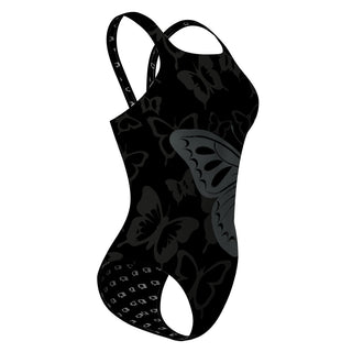 Black Butterfl - Classic Strap Swimsuit