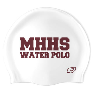 Mission Hills MHHS (WHT/01) - Wrinkle-Free Silicone Swimming Cap