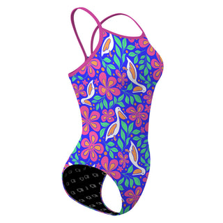 Tropical Pelican - Skinny Strap Swimsuit