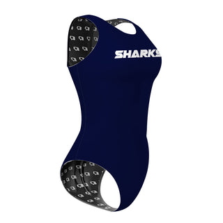 Mourning High/ Sharks - Women's Waterpolo Swimsuit Classic Cut