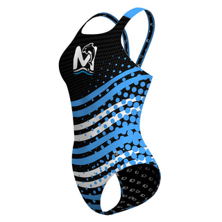 Meridian Killer Whales - Classic Strap Swimsuit