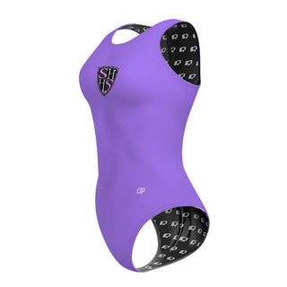 Shadow Hills - Solid Women's Waterpolo Swimsuit Classic Cut - PERSONALIZED