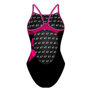 Pink diamonds - Skinny Strap Swimsuit