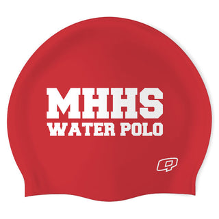 Mission Hills MHHS (RED/01) - Wrinkle-Free Silicone Swimming Cap