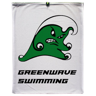 Vintage Greenwave Mesh Bag 2 - Mesh Bag