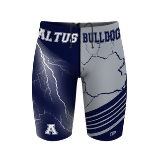 Altus HS - navy & dark gray  - Jammer Swimsuit