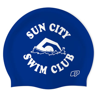 Sun City Swim Club - Classic Silicone Swimming Cap