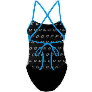 Spliced (3 colors) - Tieback One Piece Swimsuit