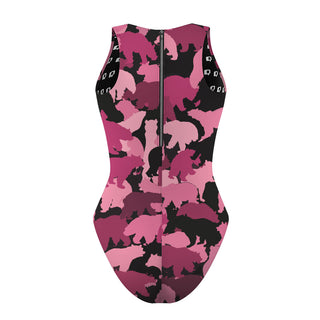 Ponderosa High School 26 PNK - Women's Waterpolo Swimsuit Classic Cut