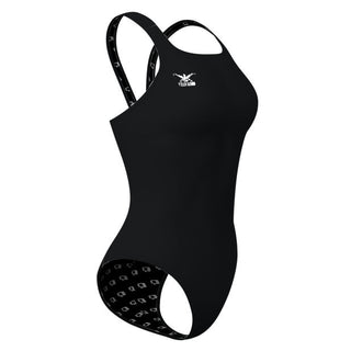 Right Logo - Solid Classic Strap Swimsuit