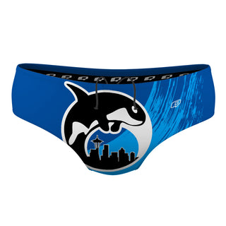 ORCA - Blue (D) - Classic Brief Swimsuit