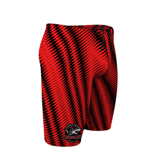 Johnnie Means Aquatic Tigersharks 26 Red - Jammer Swimsuit