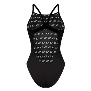 Black tie Only - Red - Skinny Strap Swimsuit