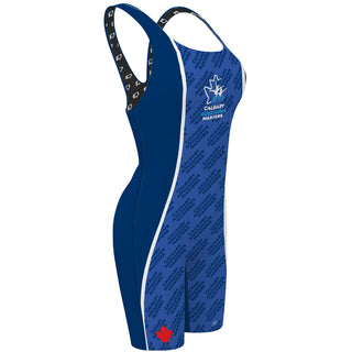 Calgary Aquamums - Classic Strap Long Knee Women Jammer
