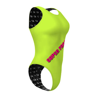 Lime Green - Women's Waterpolo Swimsuit Cheeky Cut