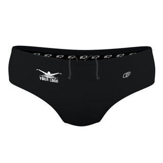 Hip Logo - Solid Classic Brief Swimsuit