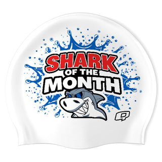 Slave Lake Sharks (WHT/04) - Wrinkle-Free Silicone Swimming Cap
