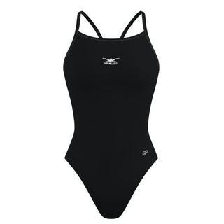 Chest Logo - Solid Skinny Strap Swimsuit