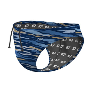 Camo Waves - Waterpolo Brief Swimsuit
