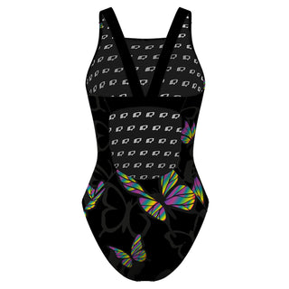 BLACK BUTTERFLY - Classic Strap Swimsuit