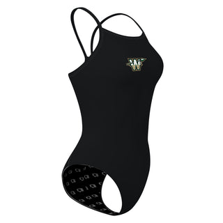 Wawasee Middle School - Solid Skinny Strap Swimsuit