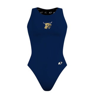 West Boca Bulls - Solid Women's Waterpolo Swimsuit Classic Cut - PERSONALIZED