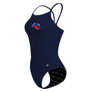 Brentwood Dolphin Swim Team - Solid Skinny Strap Swimsuit