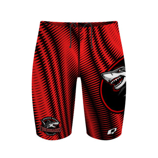 Johnnie Means Aquatic Tigersharks 26 Red - Jammer Swimsuit