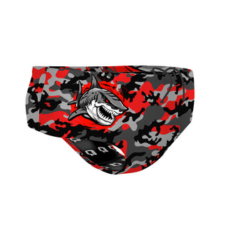 Johnnie Means Aquatics Tigersharks - Classic Brief Swimsuit