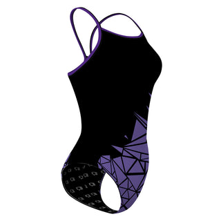 Broken purple - Skinny Strap Swimsuit