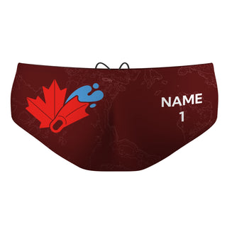 Canada Underwater Hockey FV - Classic Brief Swimsuit