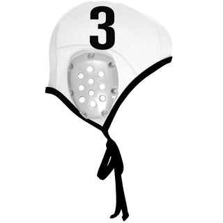 Waterpolo White Cap Set