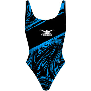 Tide (2 colors) - High Hip One Piece Swimsuit
