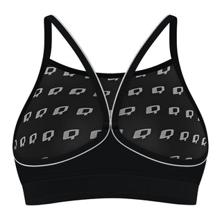 Chest Logo - Solid Classic Sports Bikini Top