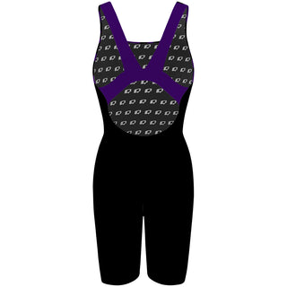 purple triangle - Classic Strap Long Knee Women Jammer