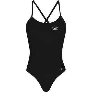 Left Logo - Solid Tieback One Piece Swimsuit