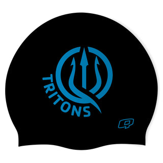 SVYA Tritons (BLK-01) - Classic Silicone Swimming Cap