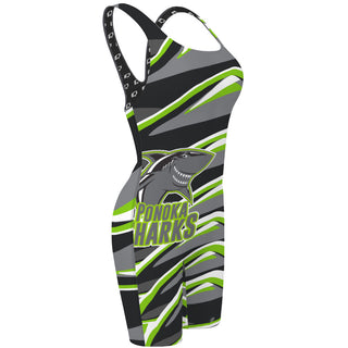 Ponoka Sharks - Classic Strap Long Knee Women Jammer