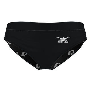 Left Logo - Solid Classic Sports  Bikini Bottom