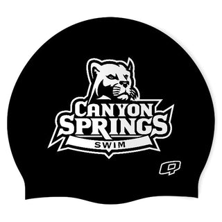 Canyon Springs (BLK/01) - Classic Silicone Swimming Cap
