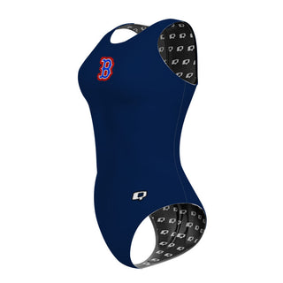 Buchanan High School - Solid Women's Waterpolo Swimsuit Classic Cut - PERSONALIZED