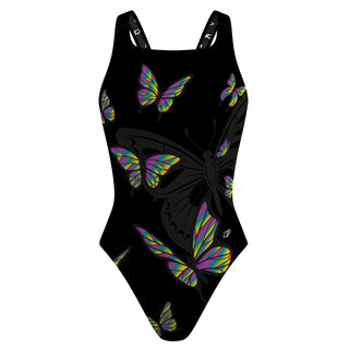 BLACK BUTTERFLY - Classic Strap Swimsuit