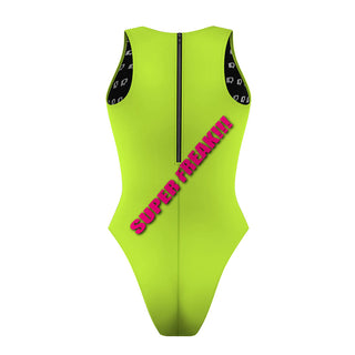 Lime Green - Women's Waterpolo Swimsuit Cheeky Cut