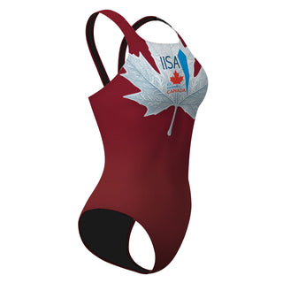 IISA Women's Thick Strap Suit - Classic Strap Swimsuit