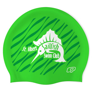 St.Albert Sailfish (DGG-02) - Wrinkle-Free Silicone Swimming Cap