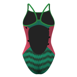 Watermelon - Skinny Strap Swimsuit