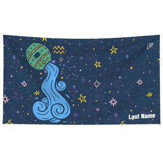 Aquarius - Personalized - Microfiber Swim Towel