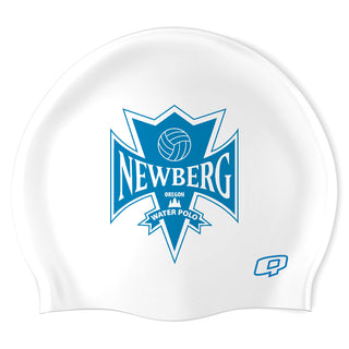 Newberg High School (white/01) - Classic Silicone Swimming Cap