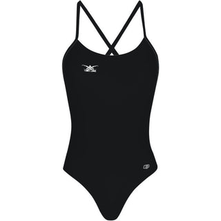 Right Logo - Solid Tieback One Piece Swimsuit